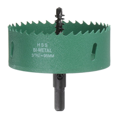 Harfington 95mm 3-3/4" M42 High Speed Steel Bi-Metal Hole Saw Drill Bit for Wood Plastic