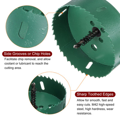 Harfington 110mm 4-5/16" M42 High Speed Steel Bi-Metal Hole Saw Drill Bit for Wood Plastic