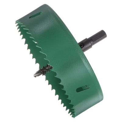 Harfington 125mm 4-29/32" M42 High Speed Steel Bi-Metal Hole Saw Drill Bit for Wood Plastic