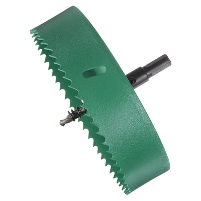 Harfington 140mm 5-1/2" M42 High Speed Steel Bi-Metal Hole Saw Drill Bit for Wood Plastic