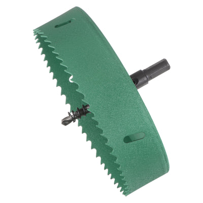 Harfington 145mm 5-45/64" M42 High Speed Steel Bi-Metal Hole Saw Drill Bit for Wood Plastic