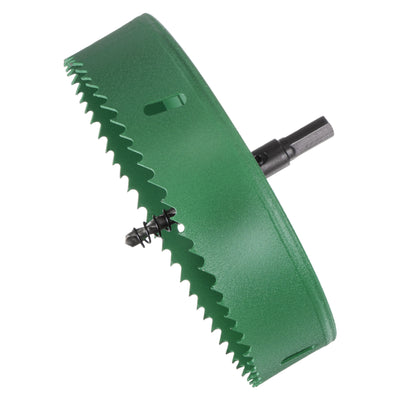 Harfington 150mm 5-29/32" M42 High Speed Steel Bi-Metal Hole Saw Drill Bit for Wood Plastic