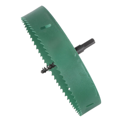 Harfington 175mm 6-13/16" M42 High Speed Steel Bi-Metal Hole Saw Drill Bit for Wood Plastic