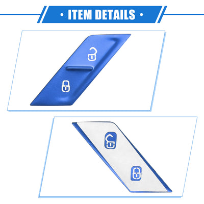 Harfington Auto Vorne Tür Verriegelung Knopf Abdeckung Kompatibel für VW Arteon CC Blau