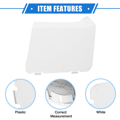 Harfington Car Towing Tow Eye Hook Cover Cap Compatible for Subaru Impreza 2010-2014, Durable Plastic White Front Bumper