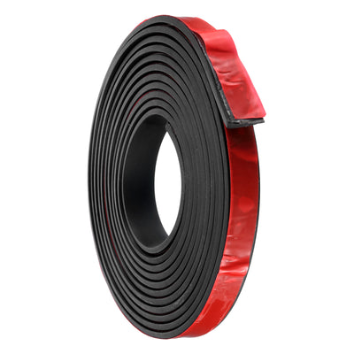 Harfington Uxcell 0.6"W x 1/8"T x 10'L Adhesive Rubber Strips Solid Neoprene Rubber Strips Sheet