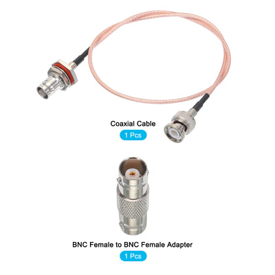 Harfington RG316 Coaxial Cables BNC Male to BNC Female Bulkhead with Adapter Low Loss RF Coaxial Cable