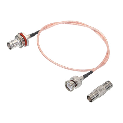 Harfington RG316 Coaxial Cables BNC Male to BNC Female Bulkhead with Adapter Low Loss RF Coaxial Cable