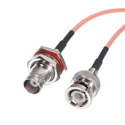 Harfington RG316 Coaxial Cables BNC Male to BNC Female Bulkhead with Adapter Low Loss RF Coaxial Cable