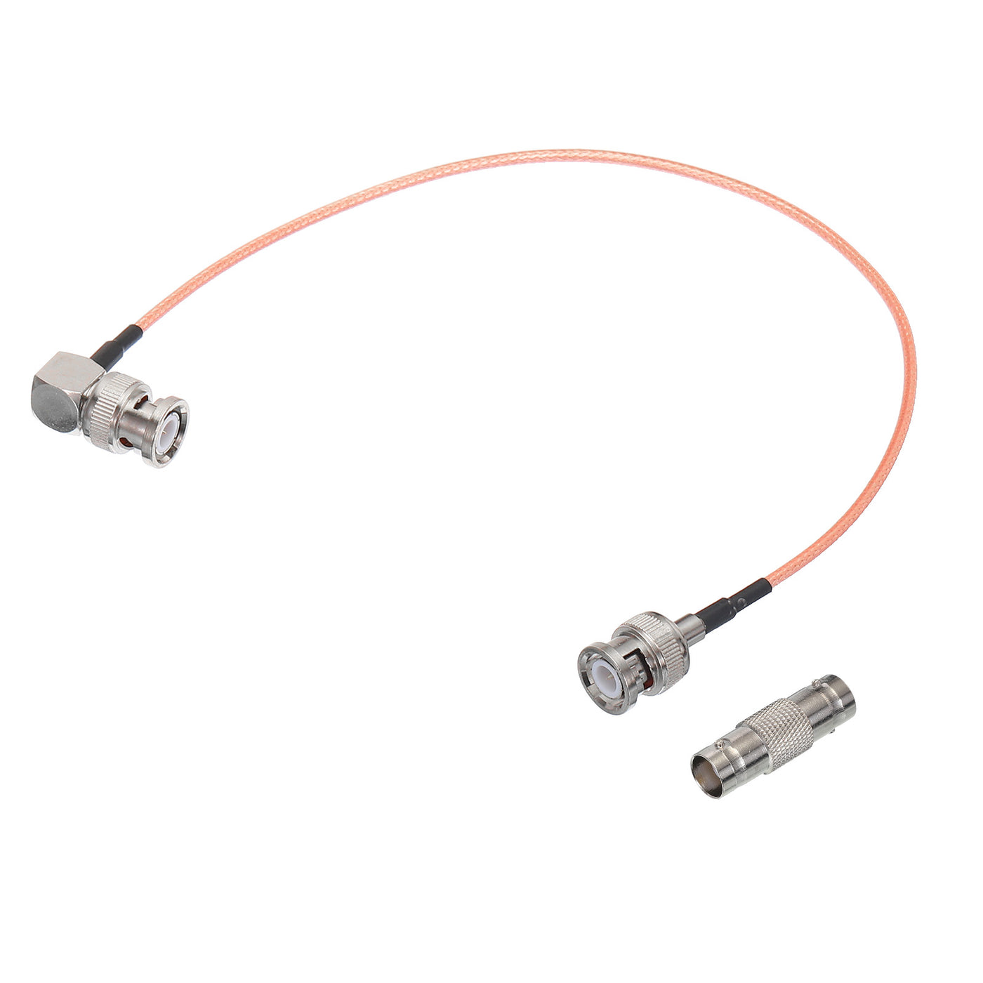 Harfington RG316 Coaxial Cables BNC Male to BNC Male Right Angle with Adapter Low Loss RF Coaxial Cable