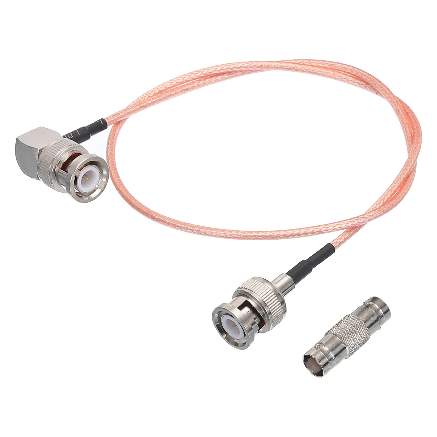 Harfington RG316 Coaxial Cables BNC Male to BNC Male Right Angle with Adapter Low Loss RF Coaxial Cable