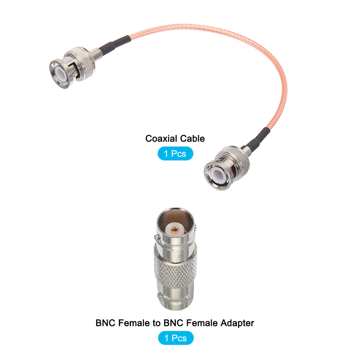 Harfington RG316 Coaxial Cables BNC Male to BNC Male with Adapter Low Loss RF Coaxial Cable