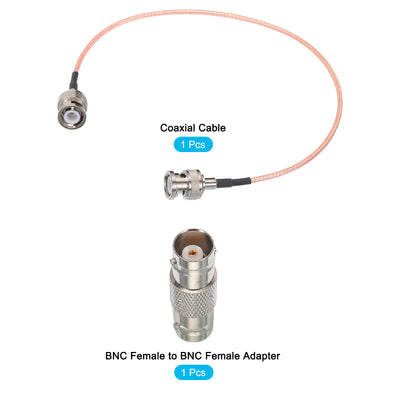 Harfington RG316 Coaxial Cables BNC Male to BNC Male with Adapter Low Loss RF Coaxial Cable