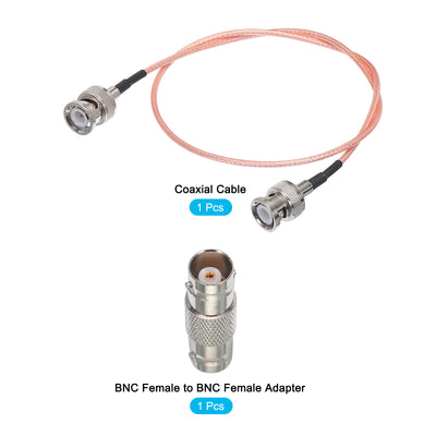 Harfington RG316 Coaxial Cables BNC Male to BNC Male with Adapter Low Loss RF Coaxial Cable