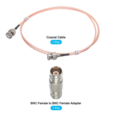 Harfington RG316 Coaxial Cables BNC Male to BNC Male with Adapter Low Loss RF Coaxial Cable