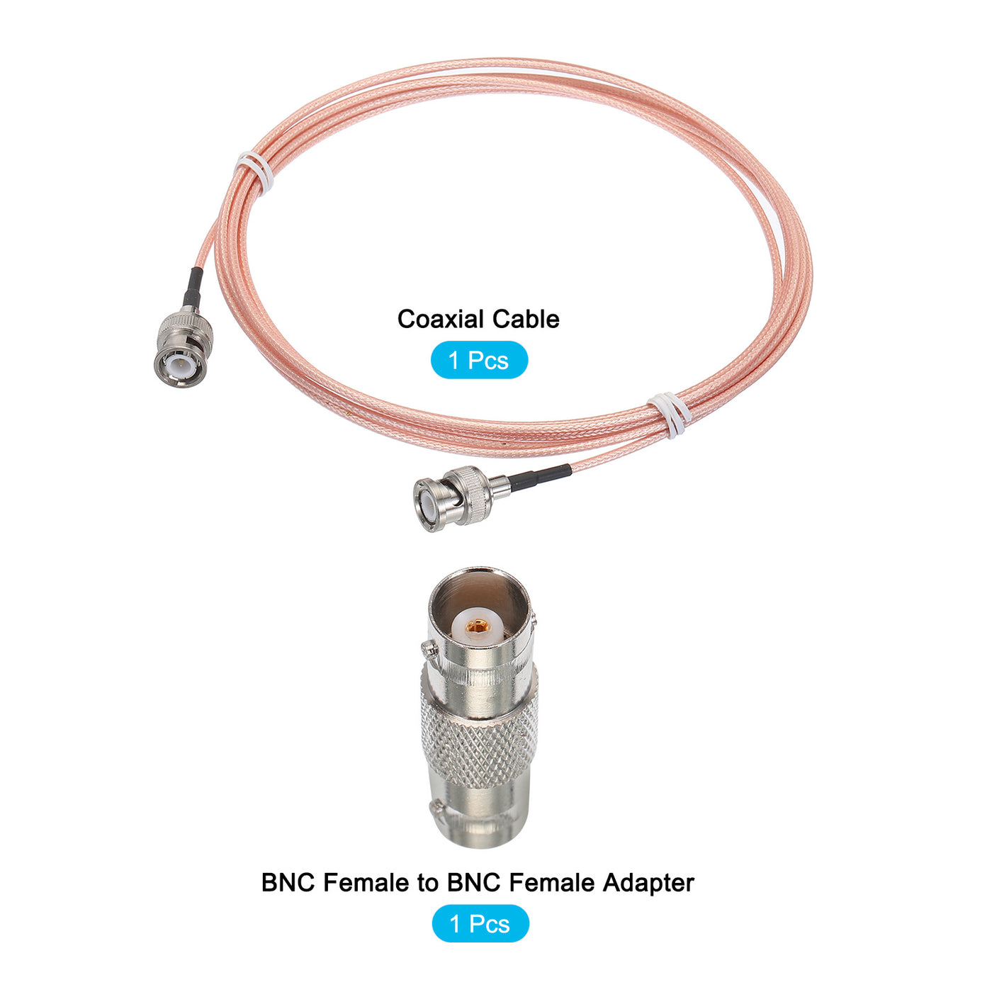 Harfington RG316 Coaxial Cables BNC Male to BNC Male with Adapter Low Loss RF Coaxial Cable