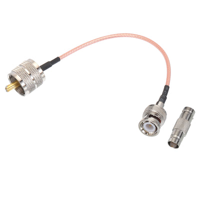 Harfington RG316 Coaxial Cables BNC Male to UHF Male with Adapter Low Loss RF Coaxial Cable