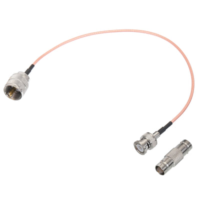 Harfington RG316 Coaxial Cables BNC Male to UHF Male with Adapter Low Loss RF Coaxial Cable