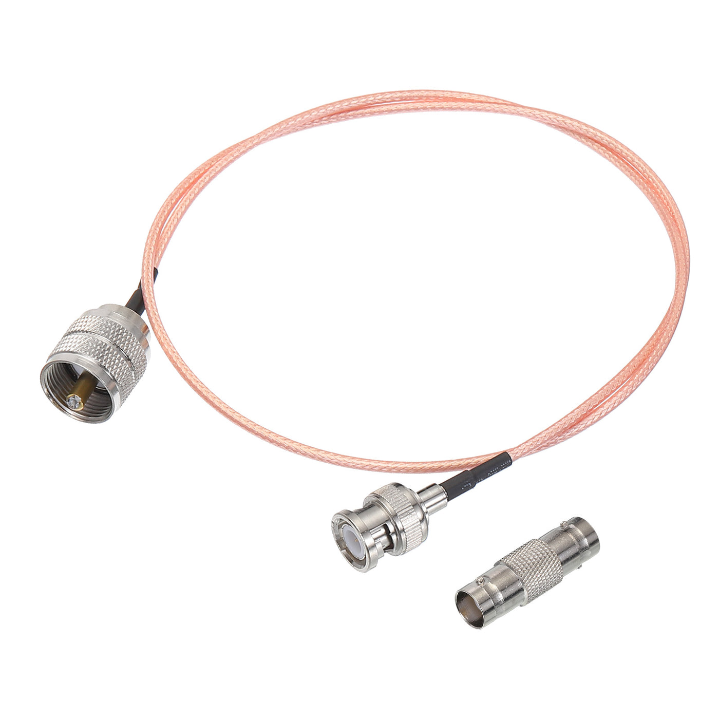 Harfington RG316 Coaxial Cables BNC Male to UHF Male with Adapter Low Loss RF Coaxial Cable