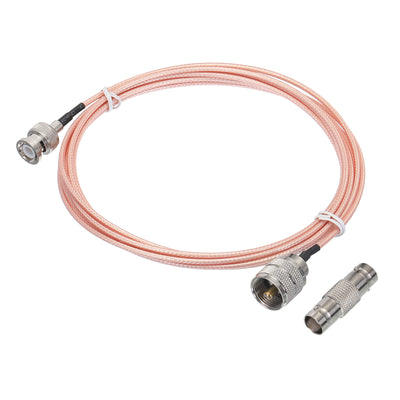 Harfington RG316 Coaxial Cables BNC Male to UHF Male with Adapter Low Loss RF Coaxial Cable