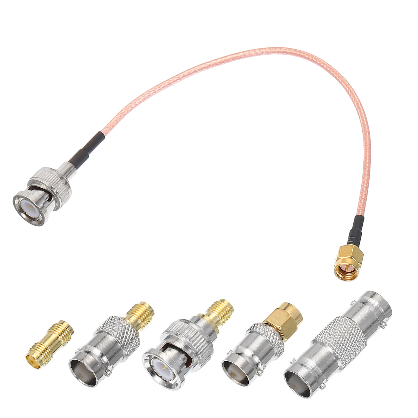 Harfington RG316 Coaxial Cables SMA Male to BNC Male with Adapter Low Loss RF Coaxial Cable