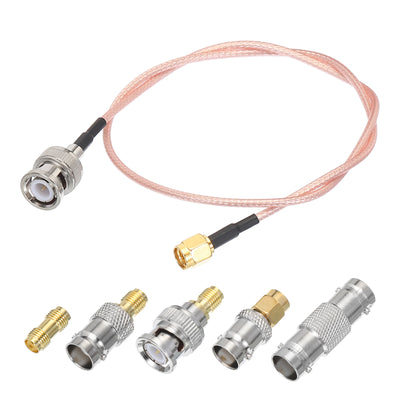 Harfington RG316 Coaxial Cables SMA Male to BNC Male with Adapter Low Loss RF Coaxial Cable