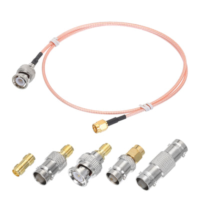 Harfington RG316 Coaxial Cables SMA Male to BNC Male with Adapter Low Loss RF Coaxial Cable