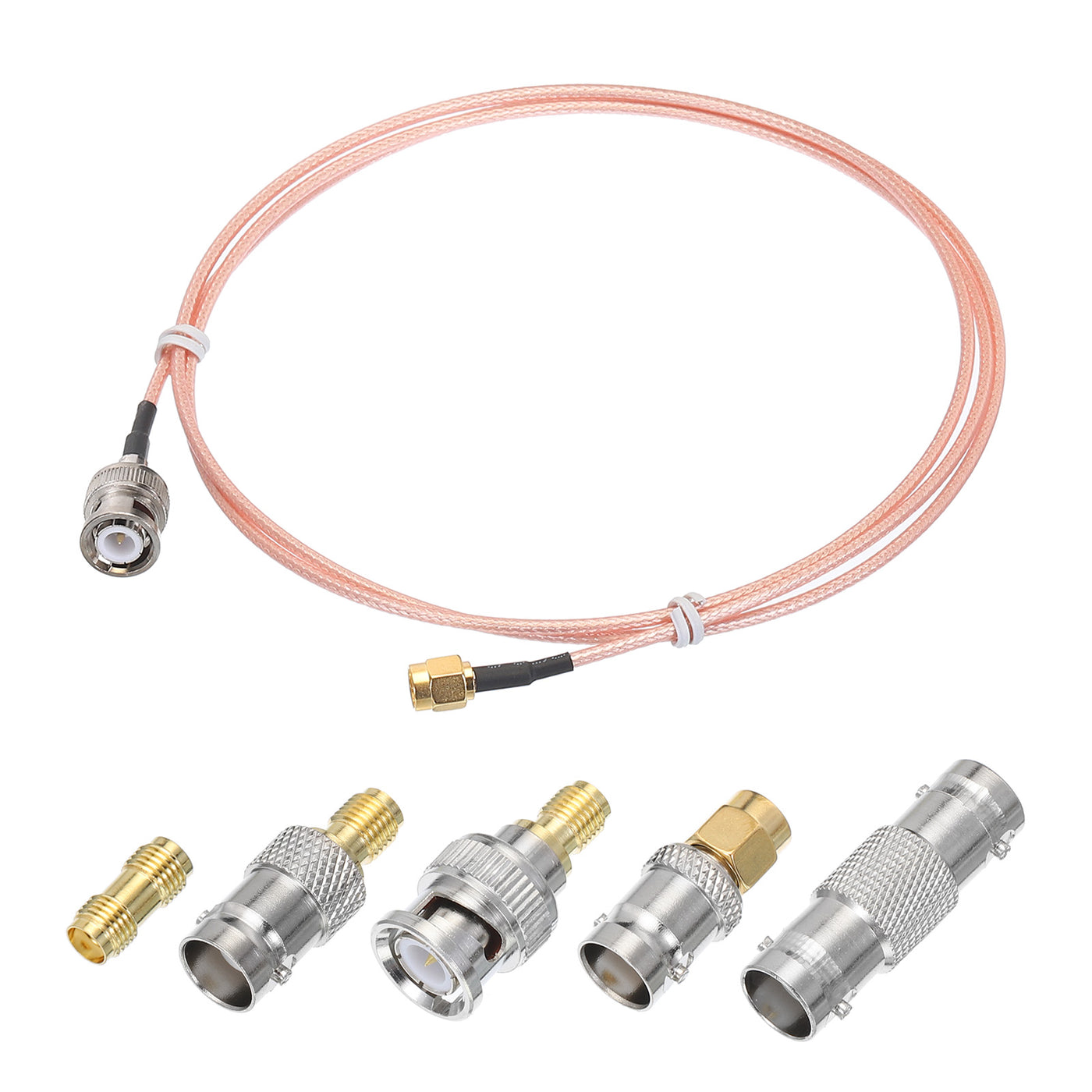 Harfington RG316 Coaxial Cables SMA Male to BNC Male with Adapter Low Loss RF Coaxial Cable