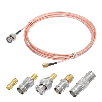 Harfington RG316 Coaxial Cables SMA Male to BNC Male with Adapter Low Loss RF Coaxial Cable