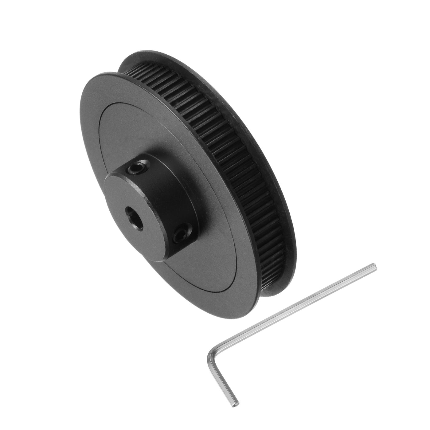 Harfington 2GT Idler Pulley 80T 5mm Bore 55mm Dia.6mm Width Belt W 2mm Spanner, Black