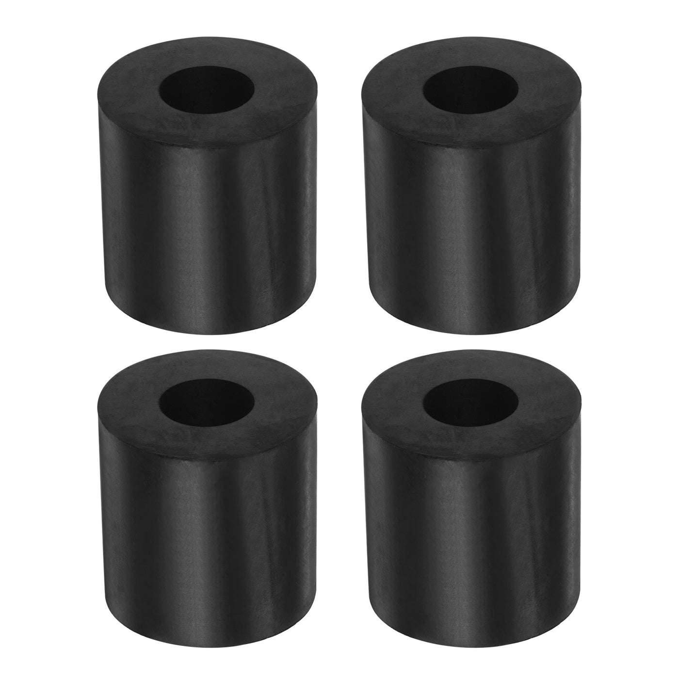 Harfington 4Stk Gummi Abstandshalter 1.57" AD 0.63" ID 1.57" Dicke Neoprene Runde Schwingungsdämpfer Pads Isolator Gummi Unterlegscheiben Buchsen für Haus Autos Boot Zubehör Schwarz