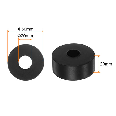 Harfington 8pcs Rubber Spacer 20mm x 50mm x 20mm Anti Vibration Rubber