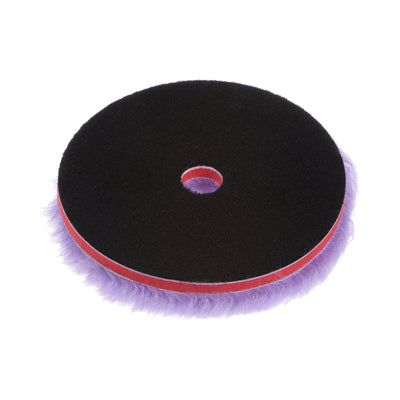 Harfington Wool Polishing Pads 5.5 Inch Purple Wool Buffing Wheel with Hook and Loop