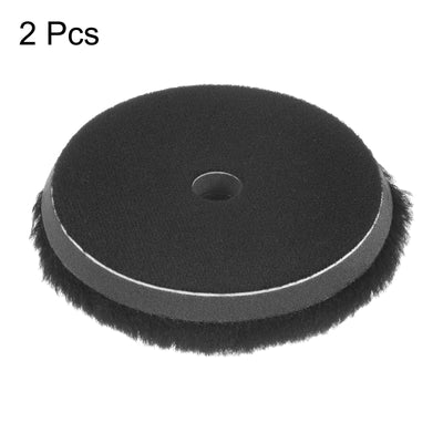 Harfington 2pcs Microfiber Polishing Pad 5 Inch Microfiber Cutting Disc