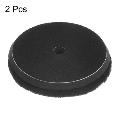 Harfington 2pcs Microfiber Polishing Pad 6 Inch Microfiber Cutting Disc