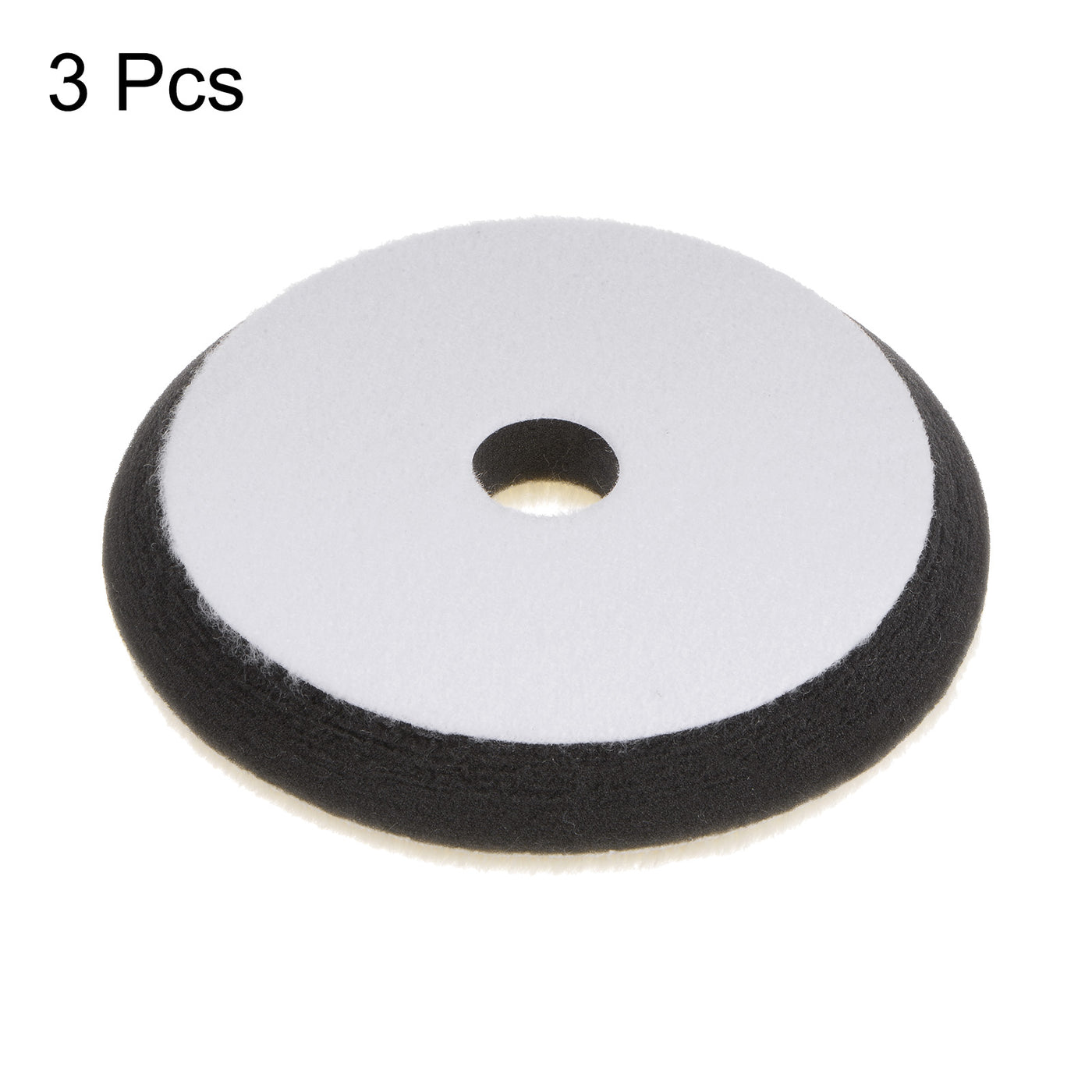 Harfington 3pcs Wool Polishing Pads 6 Inch Felt Sponge Pad with Hole Fine Polishing Pad