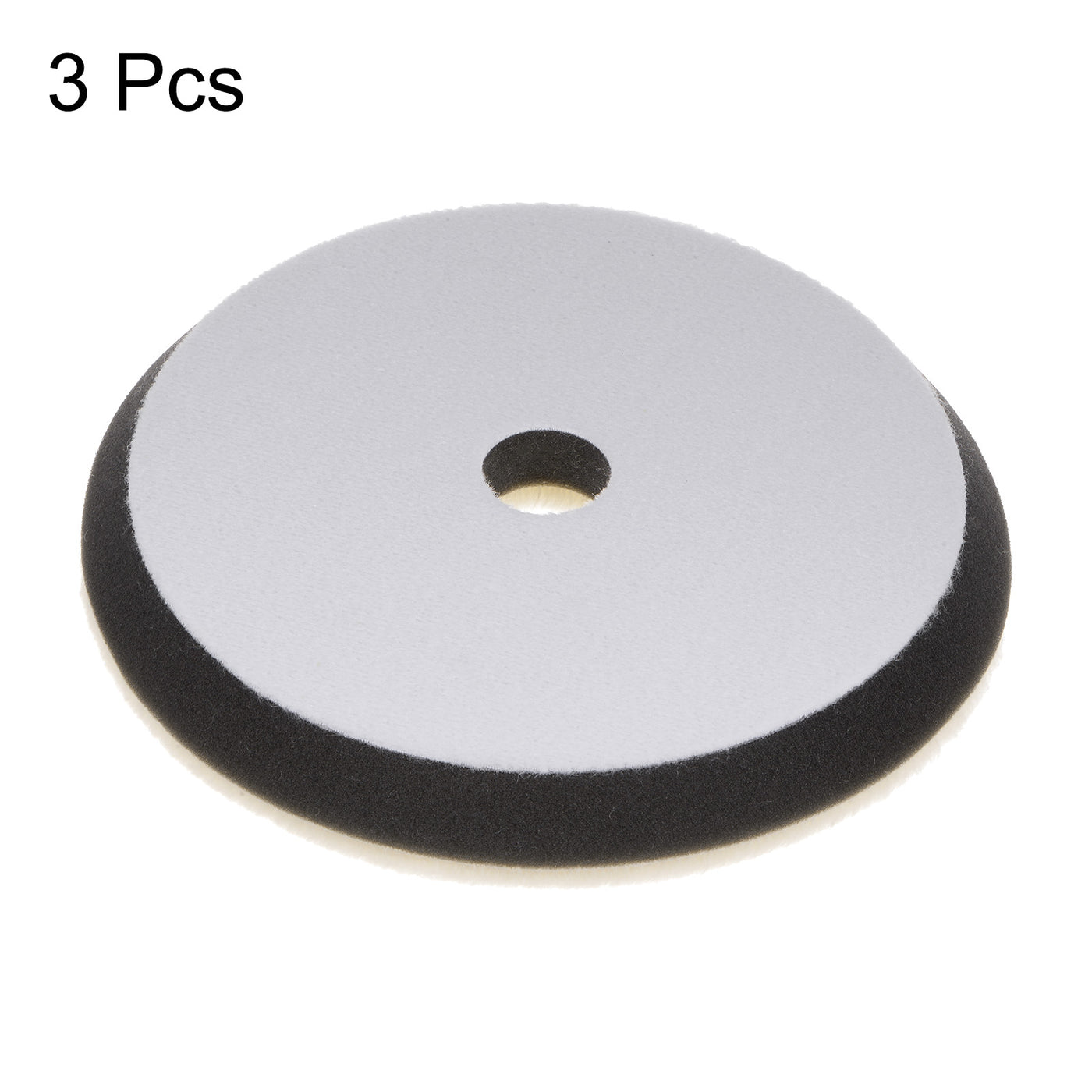 Harfington 3pcs Wool Polishing Pads 7 Inch Felt Sponge Pad with Hole Fine Polishing Pad