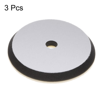 Harfington 3pcs Wool Polishing Pads 7 Inch Felt Sponge Pad with Hole Fine Polishing Pad