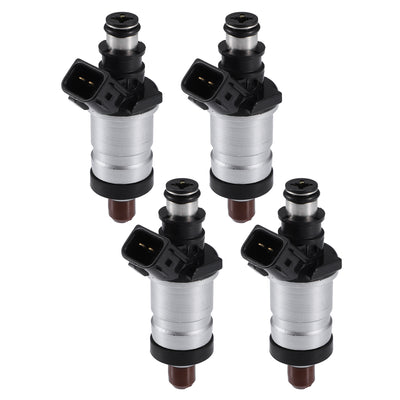 Harfington Car Fuel Injector Nozzle Replacement Fit for HONDA for ACURA CL 2.3L 1999 NO.06164P2J000 - Pack of 4 Black