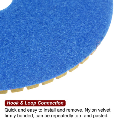 Harfington 5pcs 4" Grits 50 Premium Diamond Polishing Pads Wet/Dry for Stone Concrete