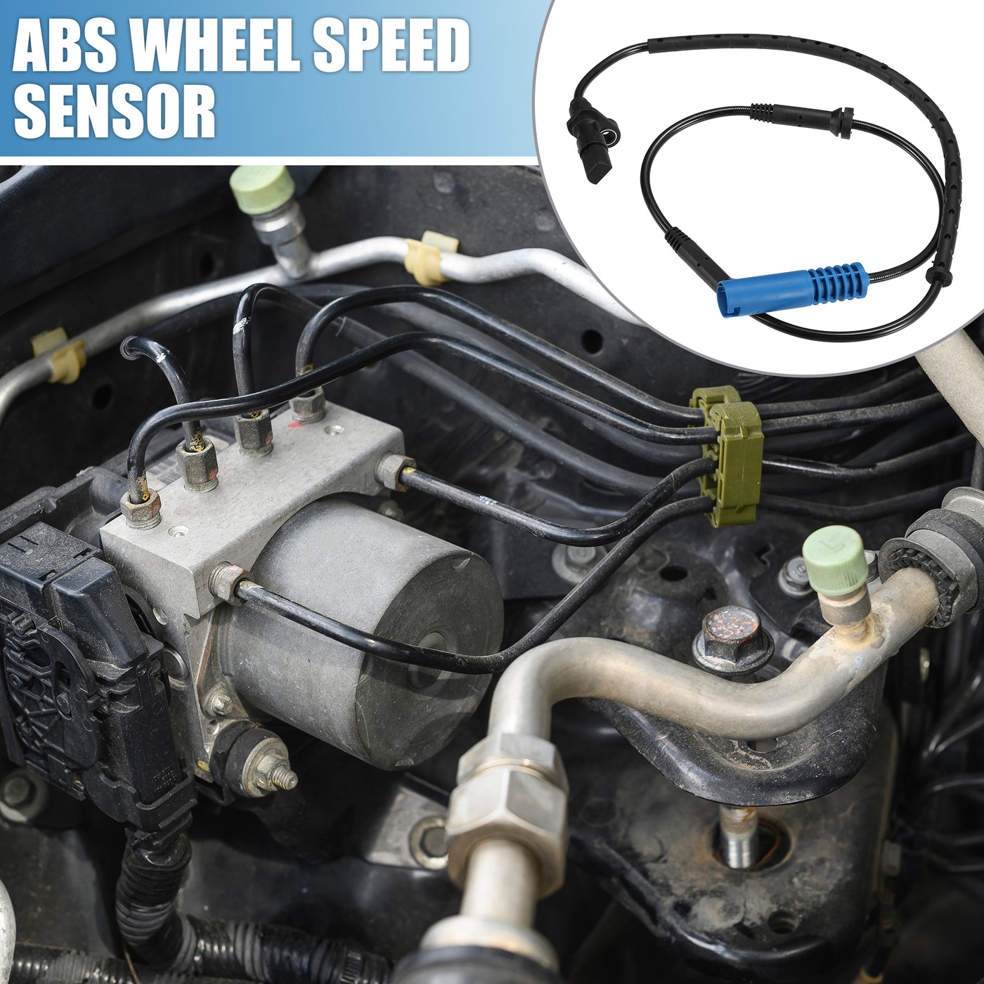 A ABSOPRO Rear Left Right ABS Wheel Speed Sensor NO.34526756376 for BMW E39 Series 2003