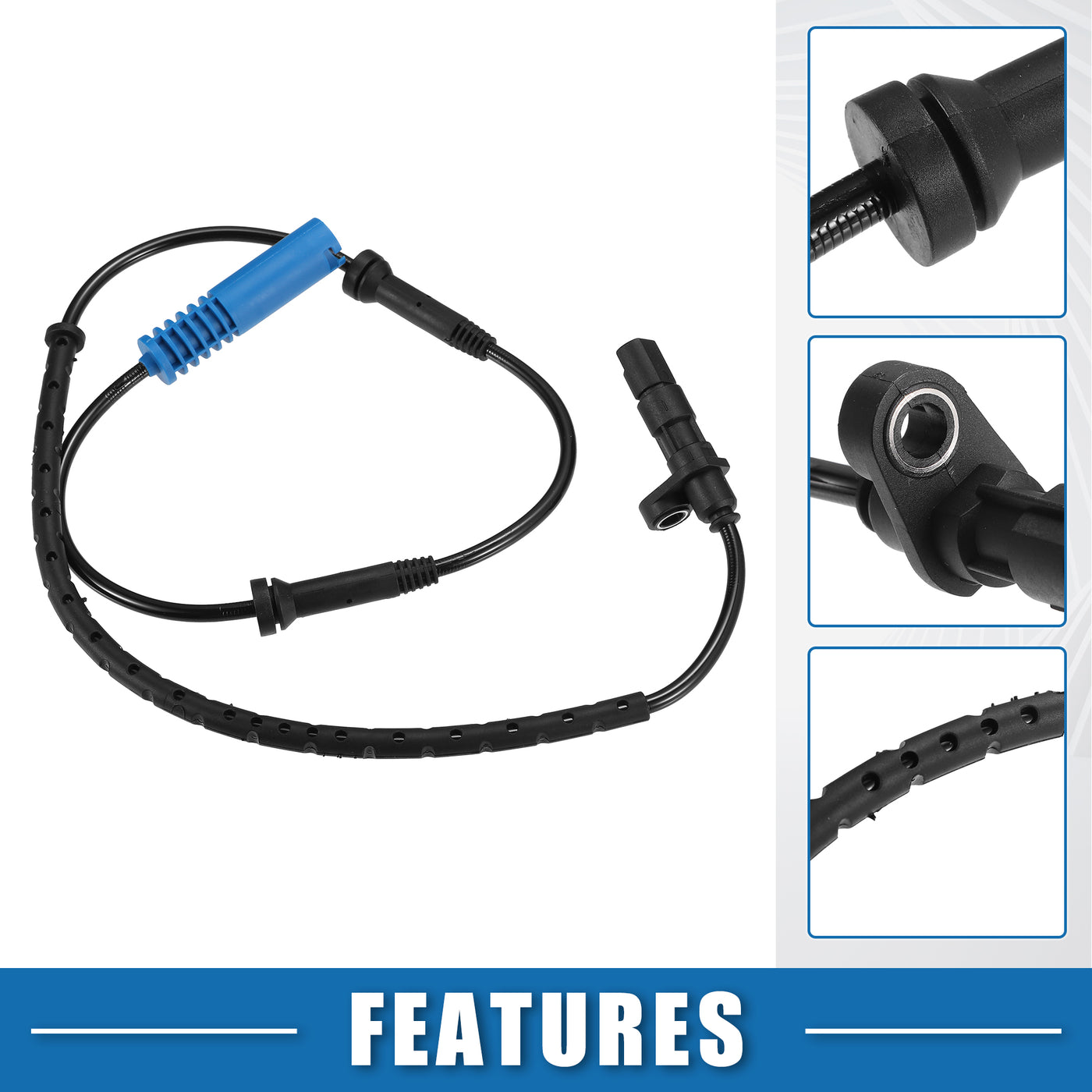 A ABSOPRO Rear Left Right ABS Wheel Speed Sensor NO.34526756376 for BMW E39 Series 2003