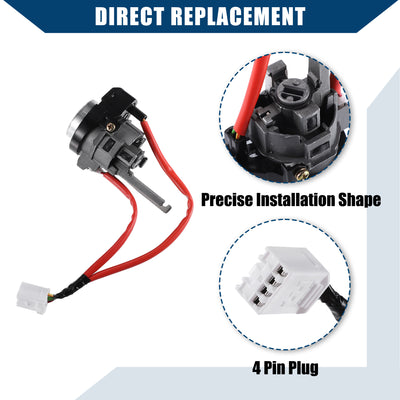 Harfington No.819003WG00 Car Ignition Switch Lock Cylinder W/ 2 Keys for Kia Sportage 2011-2016 / Steering Lock Cylinder Set With Illumination W/O Folding Key / Metal / 1 Set