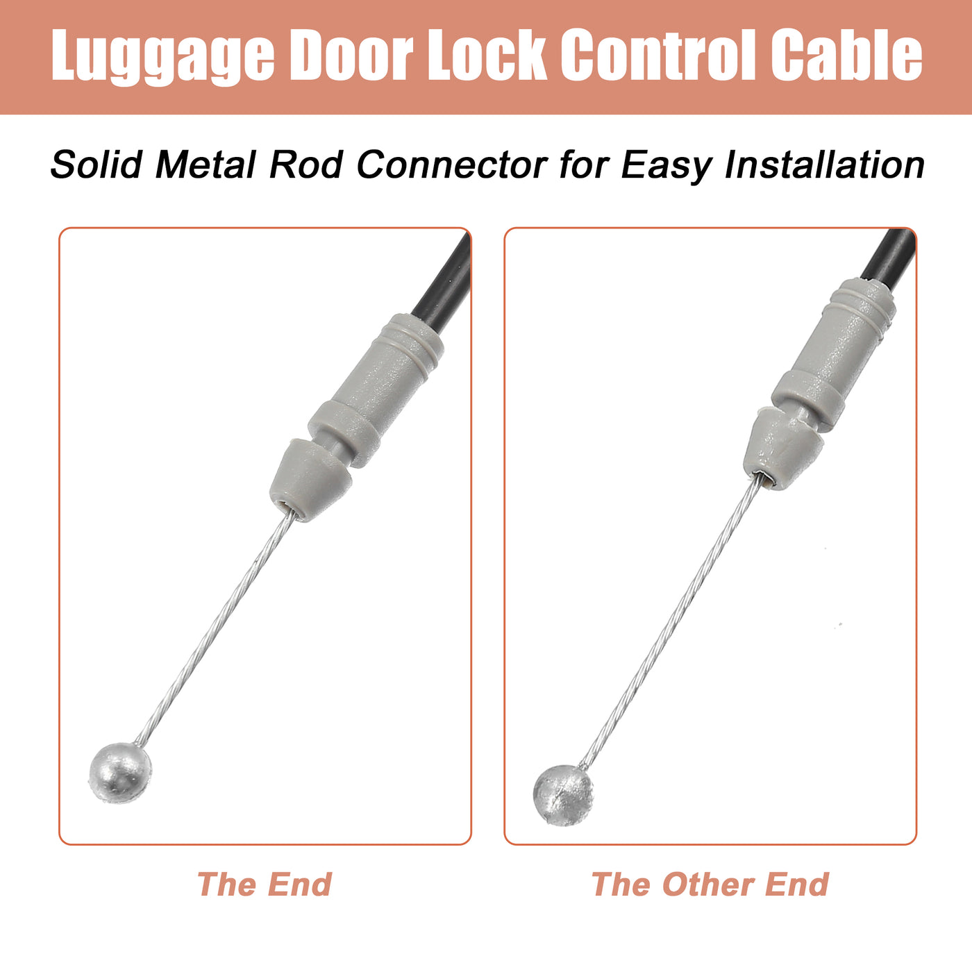 uxcell Uxcell NO.64607-06070 Trunk Lock Latch Release Cable for Toyota Camry 2007-2011 Deck Lid Release Cable Car Luggage Door Lock Control Cable Tailgate Release Cable Replacement 14FT