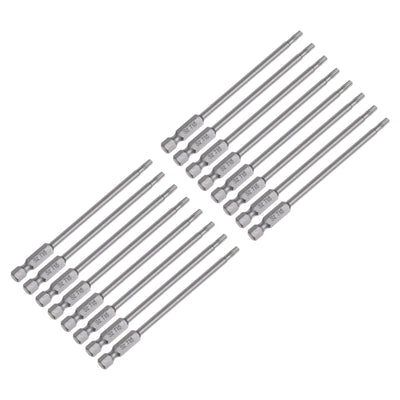 Harfington Uxcell 15Pcs T15 Torx Head Screwdriver Bit S2 Steel Magnetic Screw Drive Drill Bit 4" Long 1/4 Inch Hex Shank