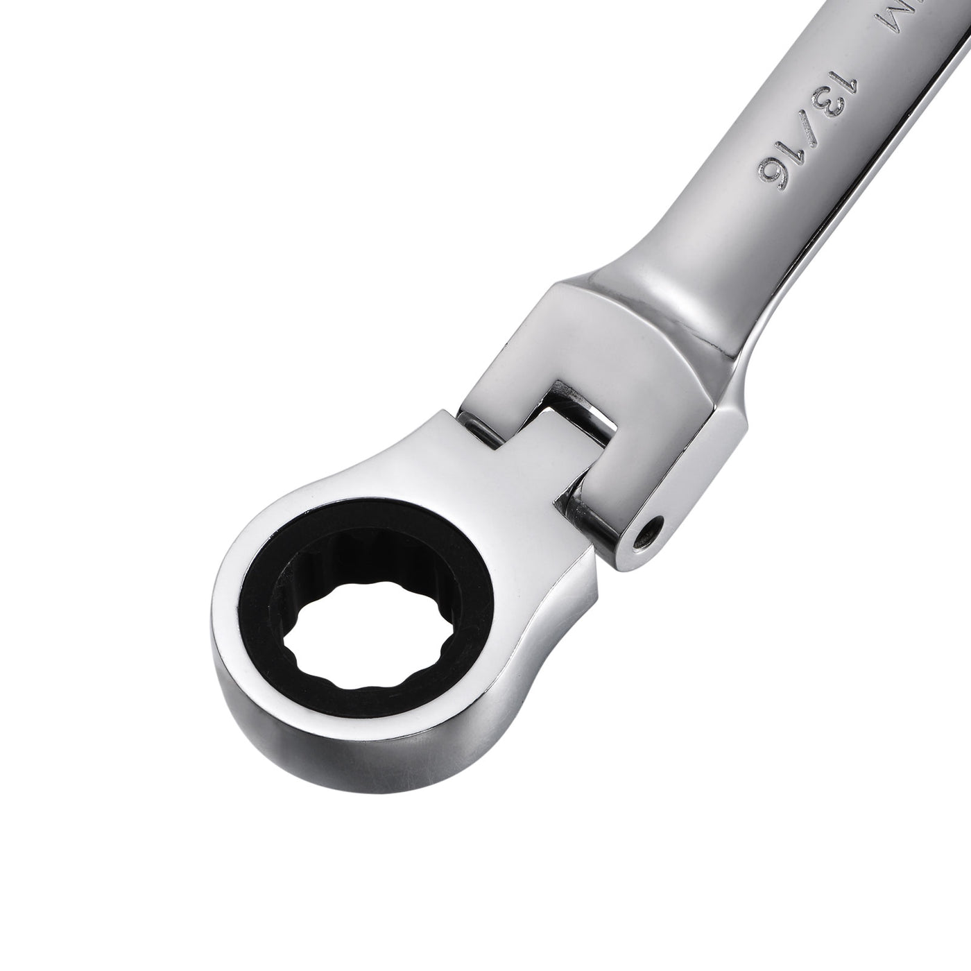 uxcell Uxcell 13/16" Flex-Head Ratcheting Combination Wrench SAE 72 Teeth 12 Point Box Ended