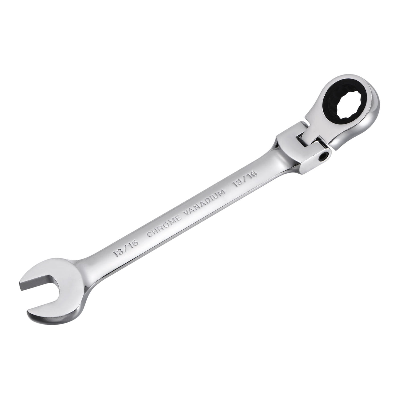 uxcell Uxcell 13/16" Flex-Head Ratcheting Combination Wrench SAE 72 Teeth 12 Point Box Ended