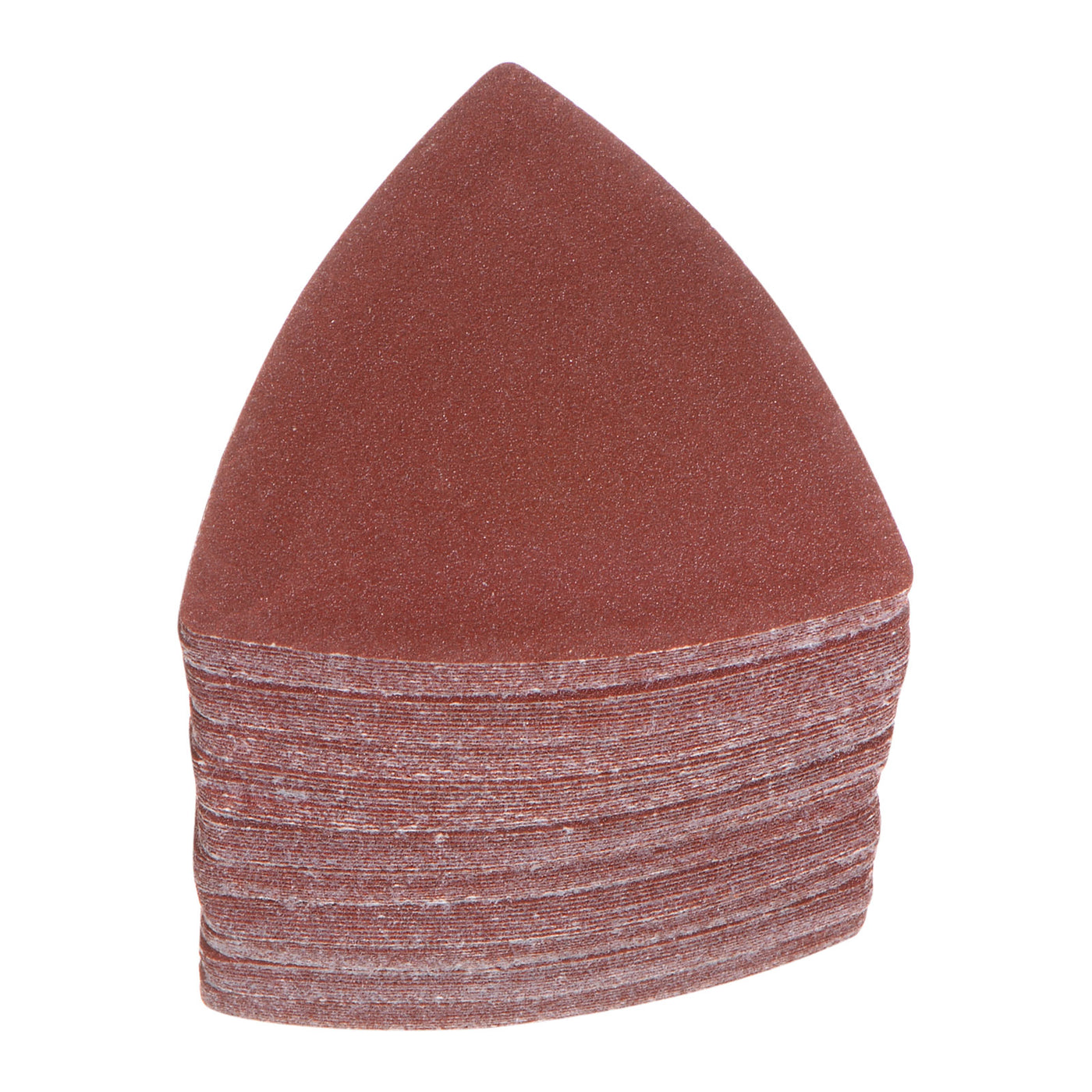 Harfington 100pcs 180 Grits 80mm Aluminum Oxide Triangular Hook & Loop Sandpapers Pads