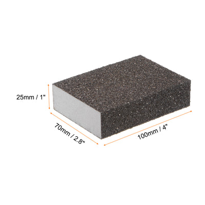 Harfington 10pcs Coarse Sanding Sponge Blocks 80-100 Grit Foam Sanding Block, 100x70x25mm