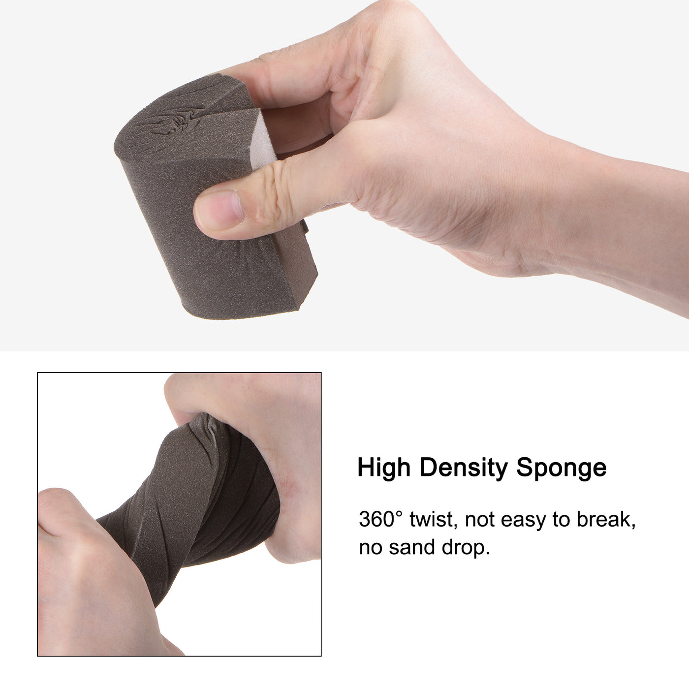 Harfington 10pcs Coarse Sanding Sponge Blocks 80-100 Grit Foam Sanding Block, 100x70x25mm